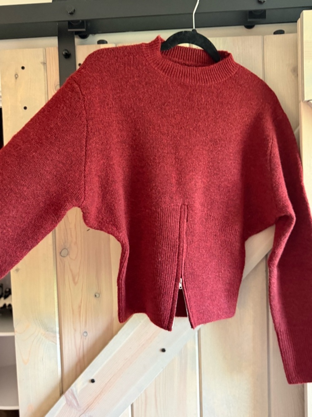 NWOT Commense Half Zip Fuzzy Sweater - Picture 4 of 8